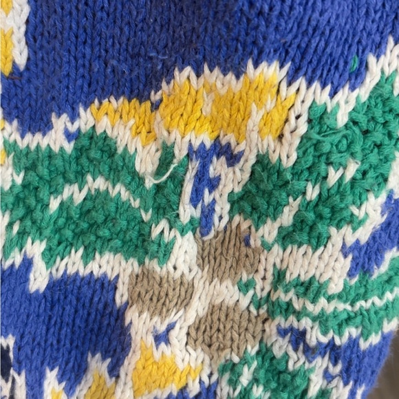 Vintage Northern Isles Handknit Grannycore Sweater XL Coastal Cruise Knit - Picture 4 of 5